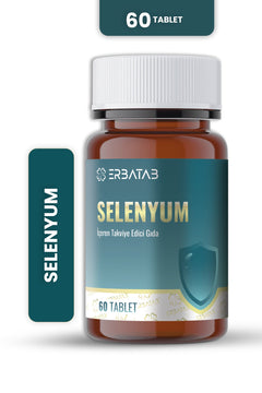 Erbatab Selenyum 200 Mcg 60 Tablet L-Selenometionin İçeren Takviye Edici Gıda