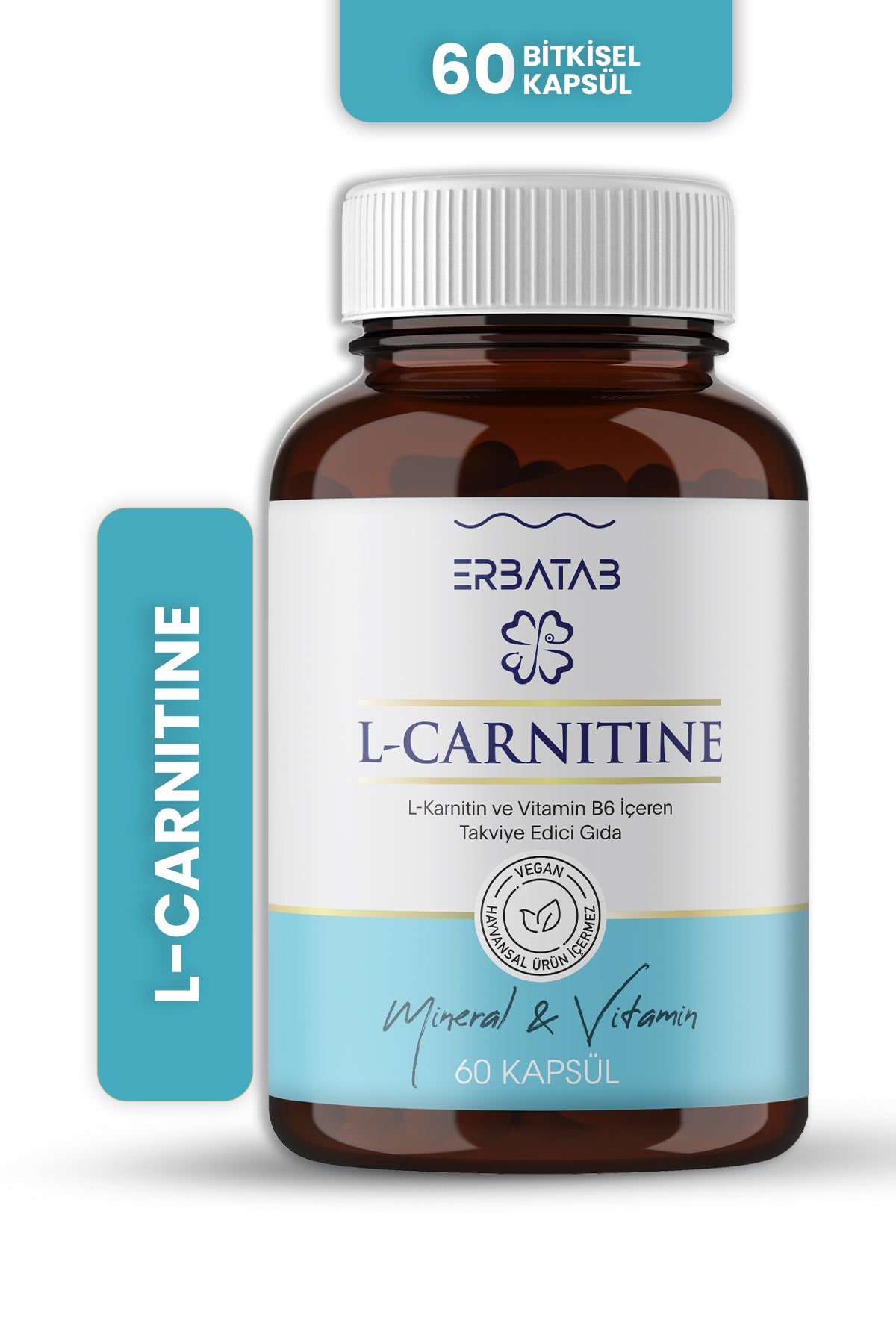 Erbatab L-Karnitin (L-Carnitine) 60 Kapsül - 2