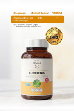 Erbatab Zerdeçal Curcumin Turmeric Ekstresi 30 Kapsül Licaps®