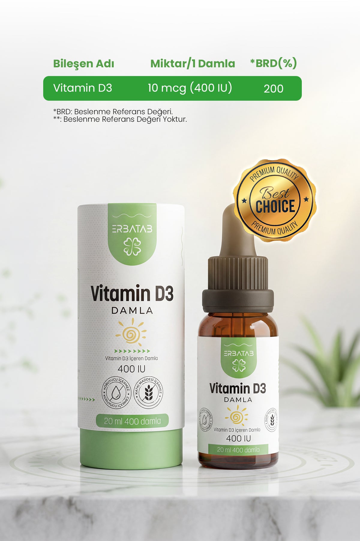 Erbatab Okula Dönüş Paketi (Vitamin D3 Kids, Vita 12, Alg Yağı Omega 3)
