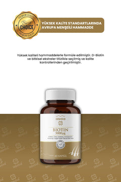 Erbatab Biotin (Çinko, Çörek Otu, Civan Perçemi, At Kuyruğu, Isırgan Ekstresi) 60 Kapsül - 5
