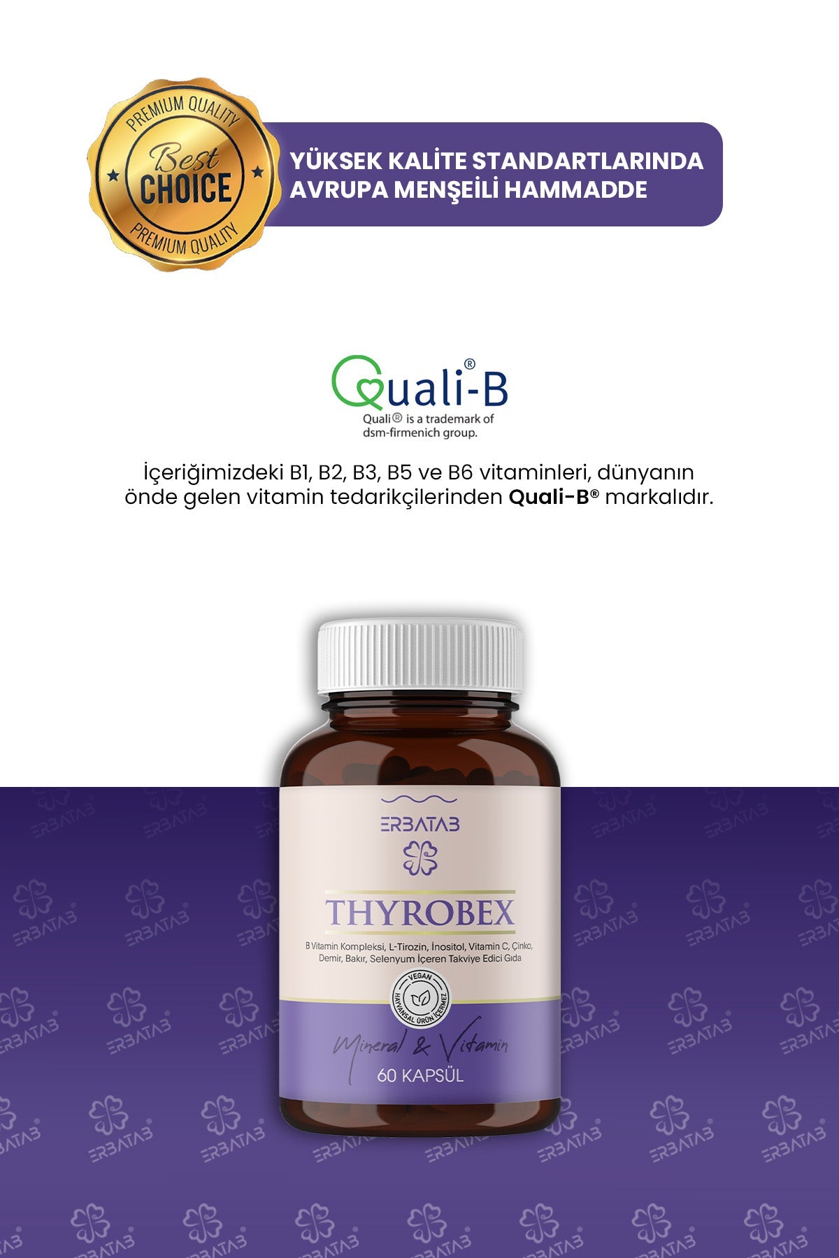 Erbatab Thyrobex Multivitamin & Mineral 60 Kapsül