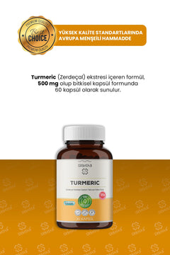 Erbatab Zerdeçal Curcumin Turmeric Ekstresi 30 Kapsül Licaps®