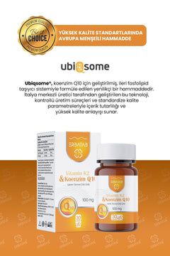 Erbatab Vitamin K2 ve Koenzim Q10 30 Kapsül