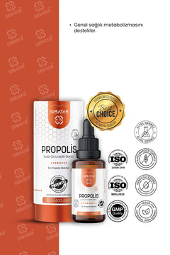 Erbatab Propolis Suda Çözünebilir Damla 30 Ml 600 Damla