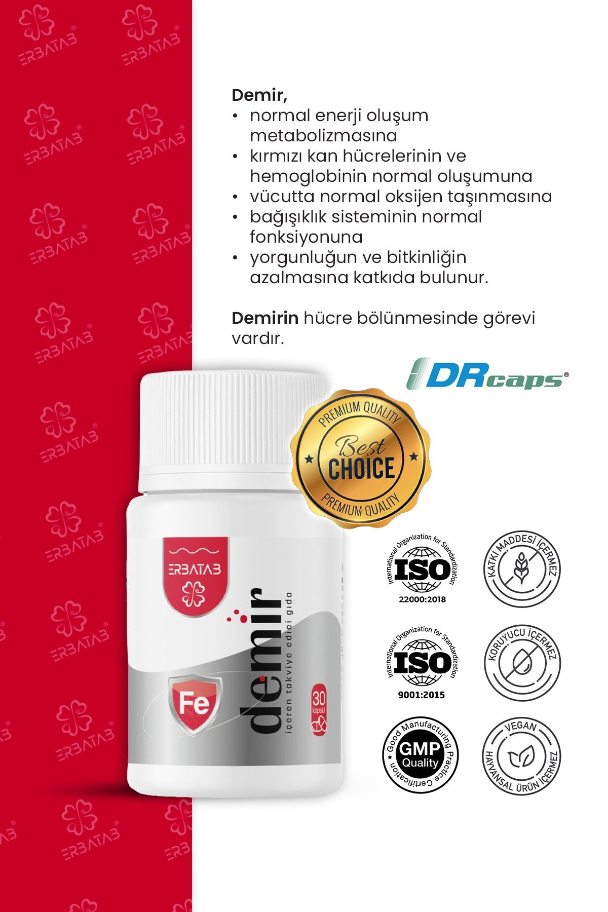 Erbatab Demir 30 Kapsül - 6