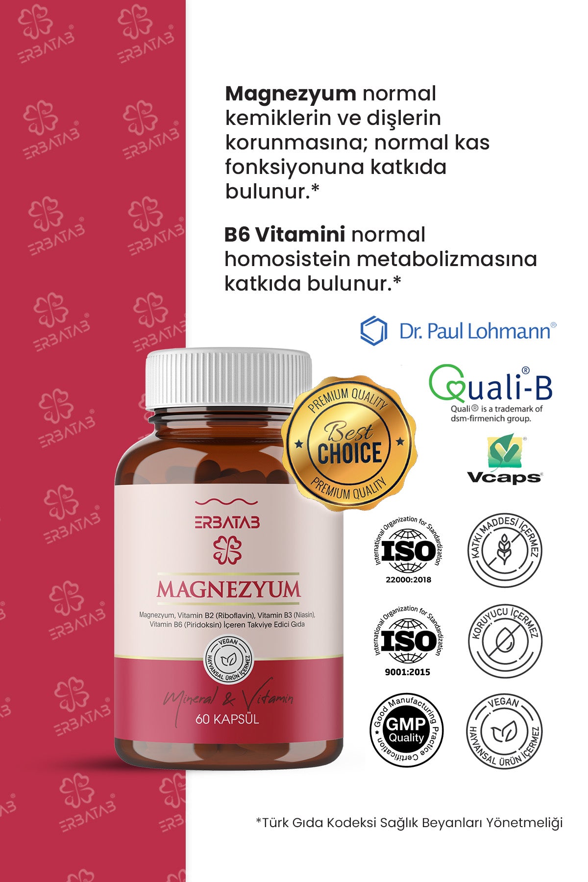 Erbatab Magnezyum 3' lü Form 2'li Set