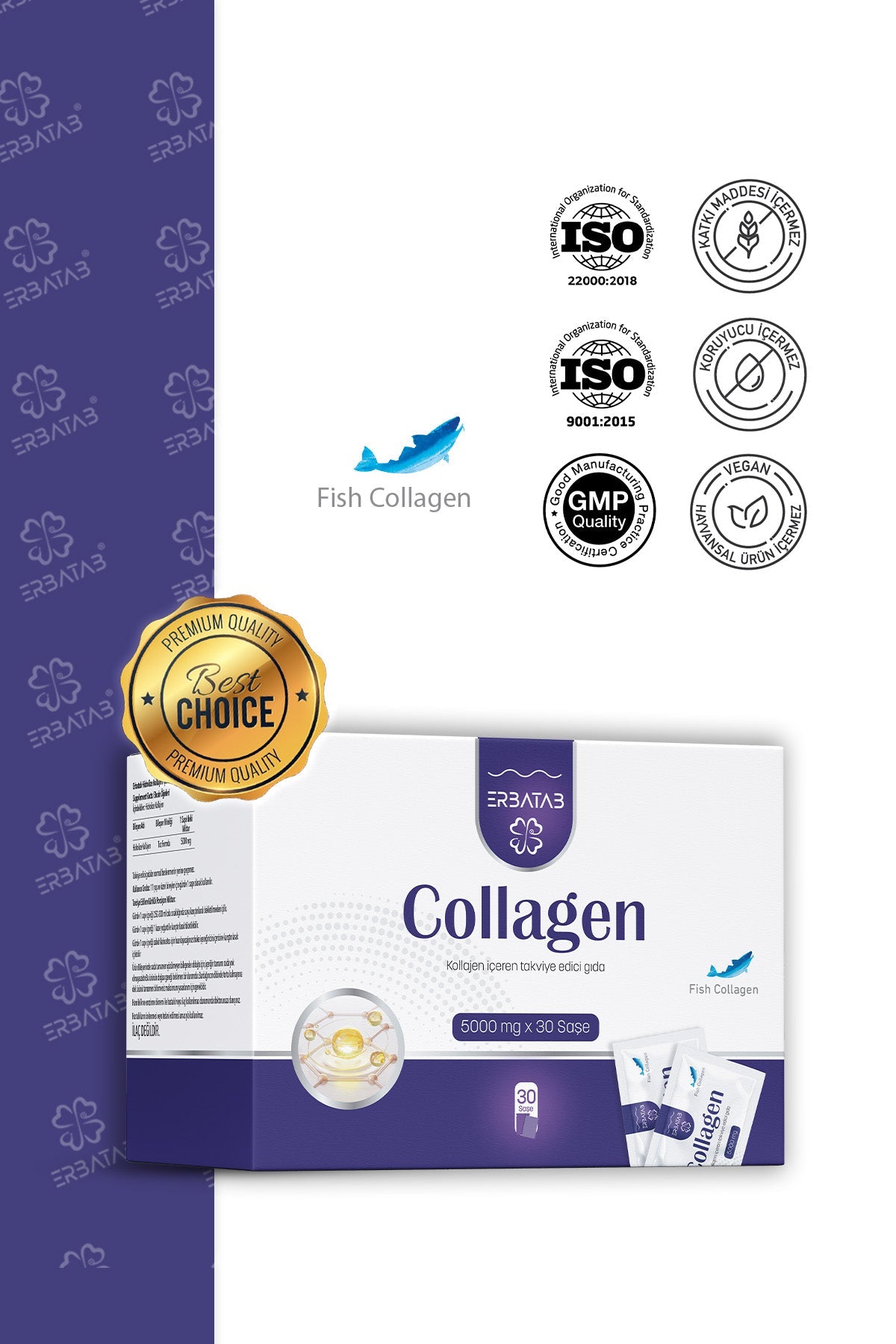 Erbatab Hidrolize Kolajen 5000 mg 30 Saşe - 6