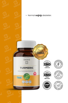 Erbatab Zerdeçal Curcumin Turmeric Ekstresi 30 Kapsül Licaps®