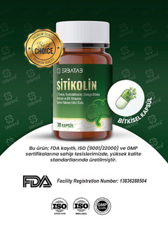 Erbatab Sitikolin – L-Tirozin, Fosfatidilserin, Ginkgo Biloba Ekstraktı ve B6 Vitamini İçeren Takviye Edici Gıda – 30 Vcaps® - 7