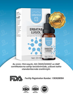 Erbatab Lugol İyot %2 20 ml