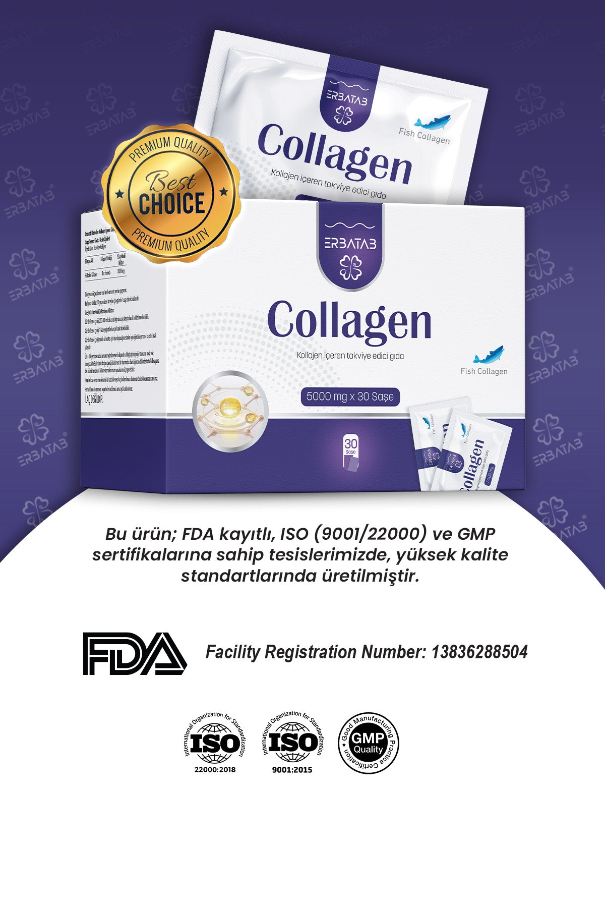 Erbatab Hidrolize Kolajen 5000 mg 30 Saşe - 7