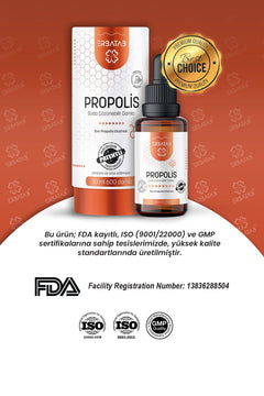 Erbatab Propolis Suda Çözünebilir Damla 30 Ml 600 Damla