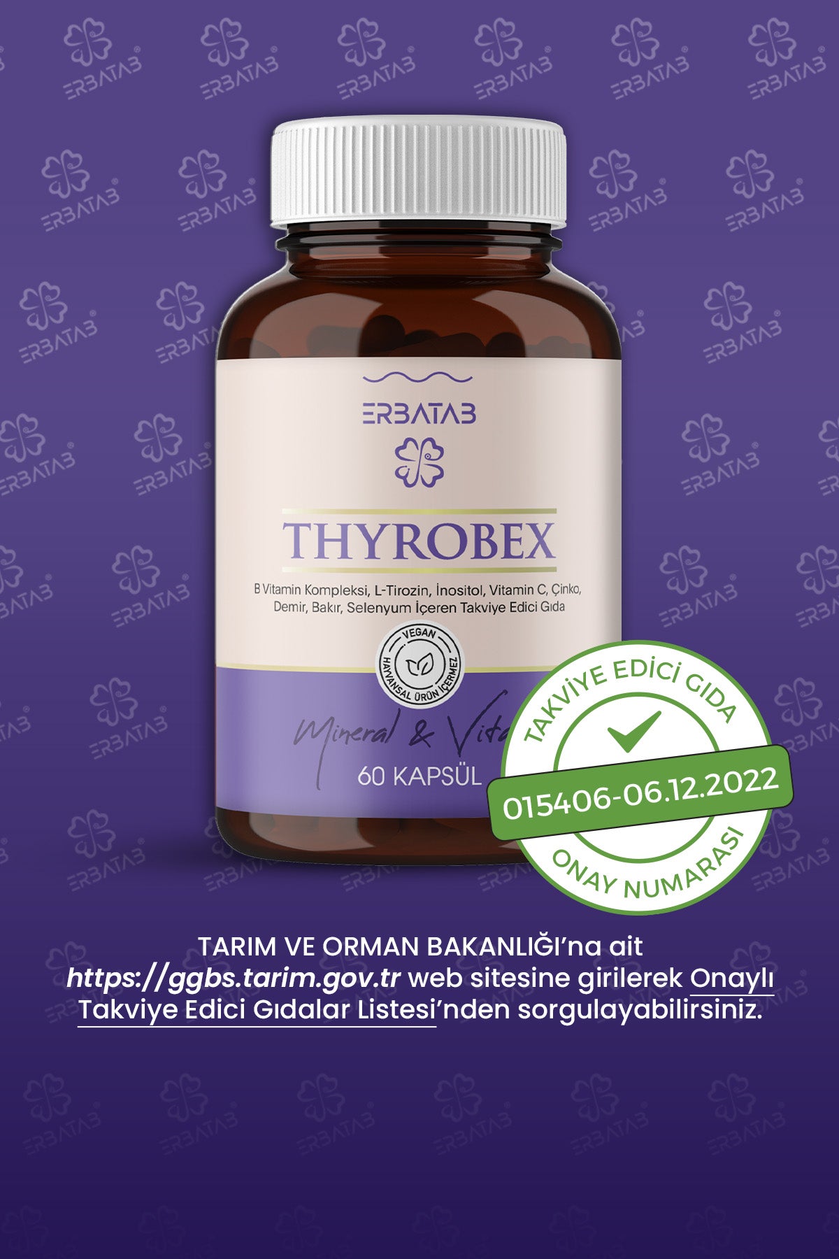 Erbatab Thyrobex Multivitamin & Mineral 60 Kapsül