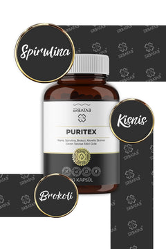 Erbatab Puritex (Kişniş, Spirulina, Brokoli, Klorella) 60 Kapsül - 9
