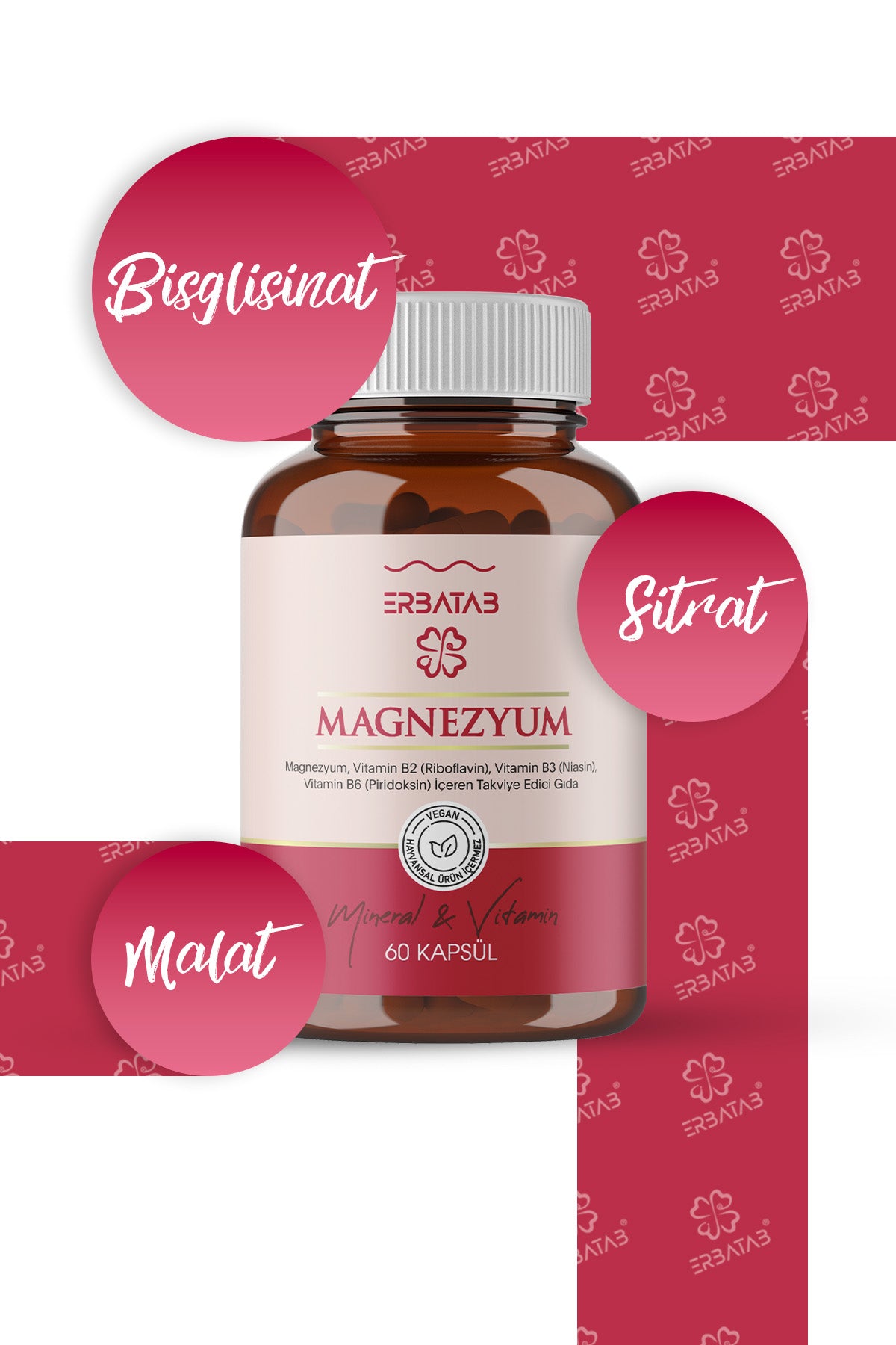 Erbatab Magnezyum 3' lü Form 2'li Set