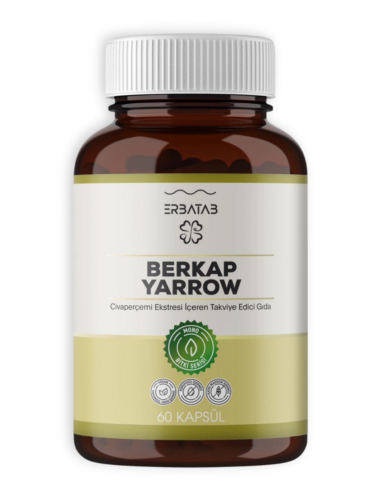 Erbatab Civan Perçemi Ekstresi Berkap Yarrow 60 Kapsül