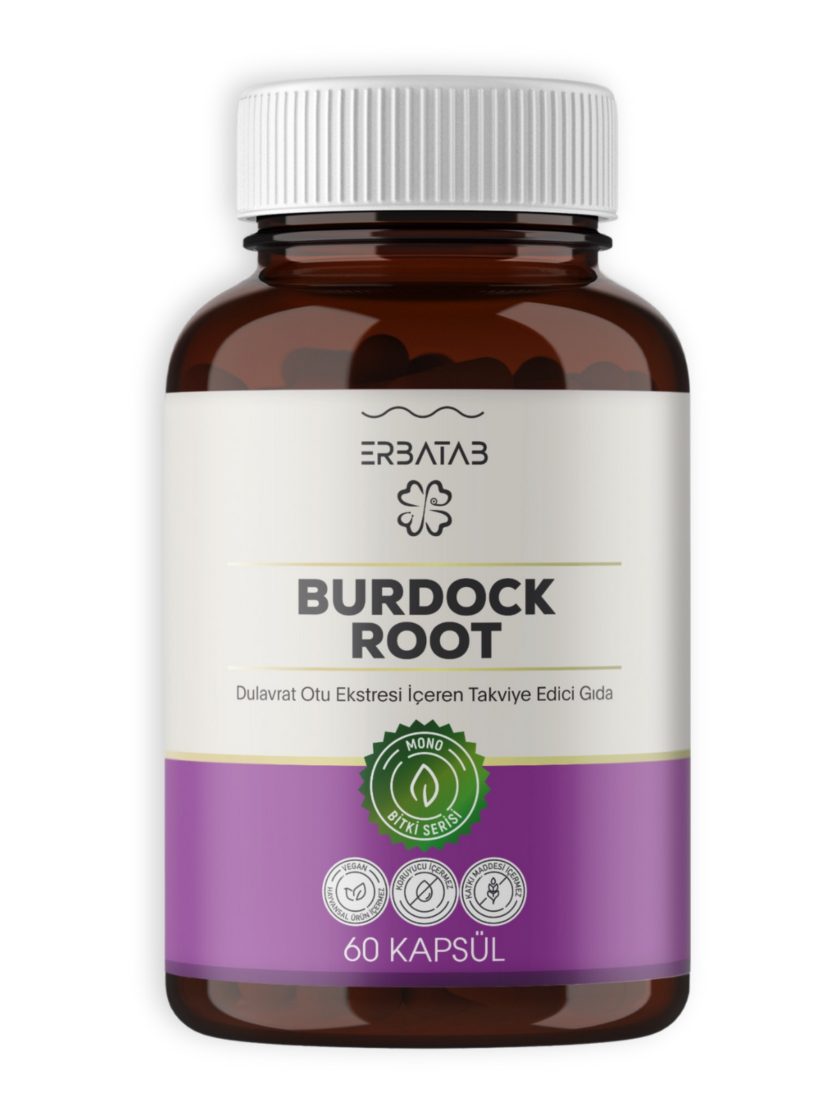 Erbatab Dulavrat Otu Burdock Root Ekstresi 60 Kapsül