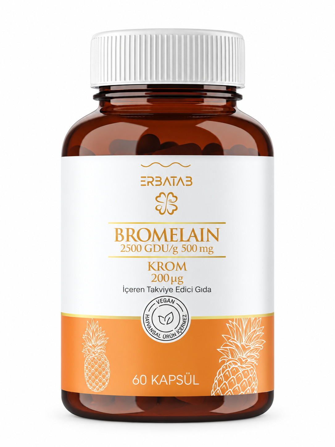 Bromelain Krompikolinat 60 Kapsül