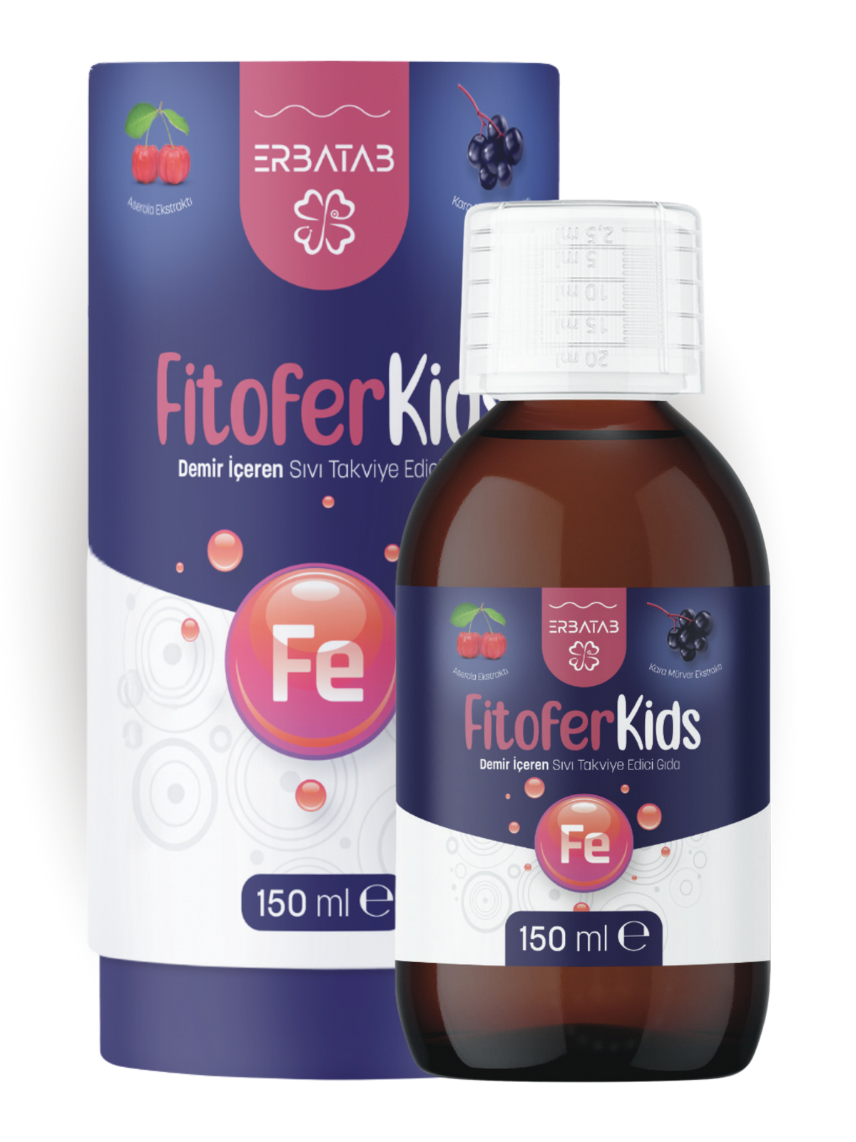 Erbatab Fitofer Kids Çocuk Demir Takviyesi 150 ML