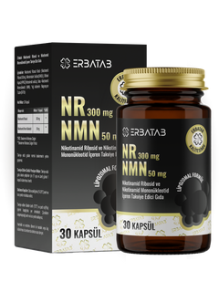 Erbatab NR 300 mg + NMN 50 mg Lipozomal Formül 30 Kapsül Takviye Edici Gıda