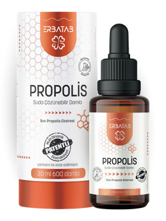 Erbatab Propolis Suda Çözünebilir Damla 30 Ml 600 Damla