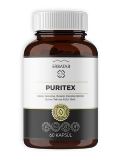 Erbatab Puritex (Kişniş, Spirulina, Brokoli, Klorella) 60 Kapsül