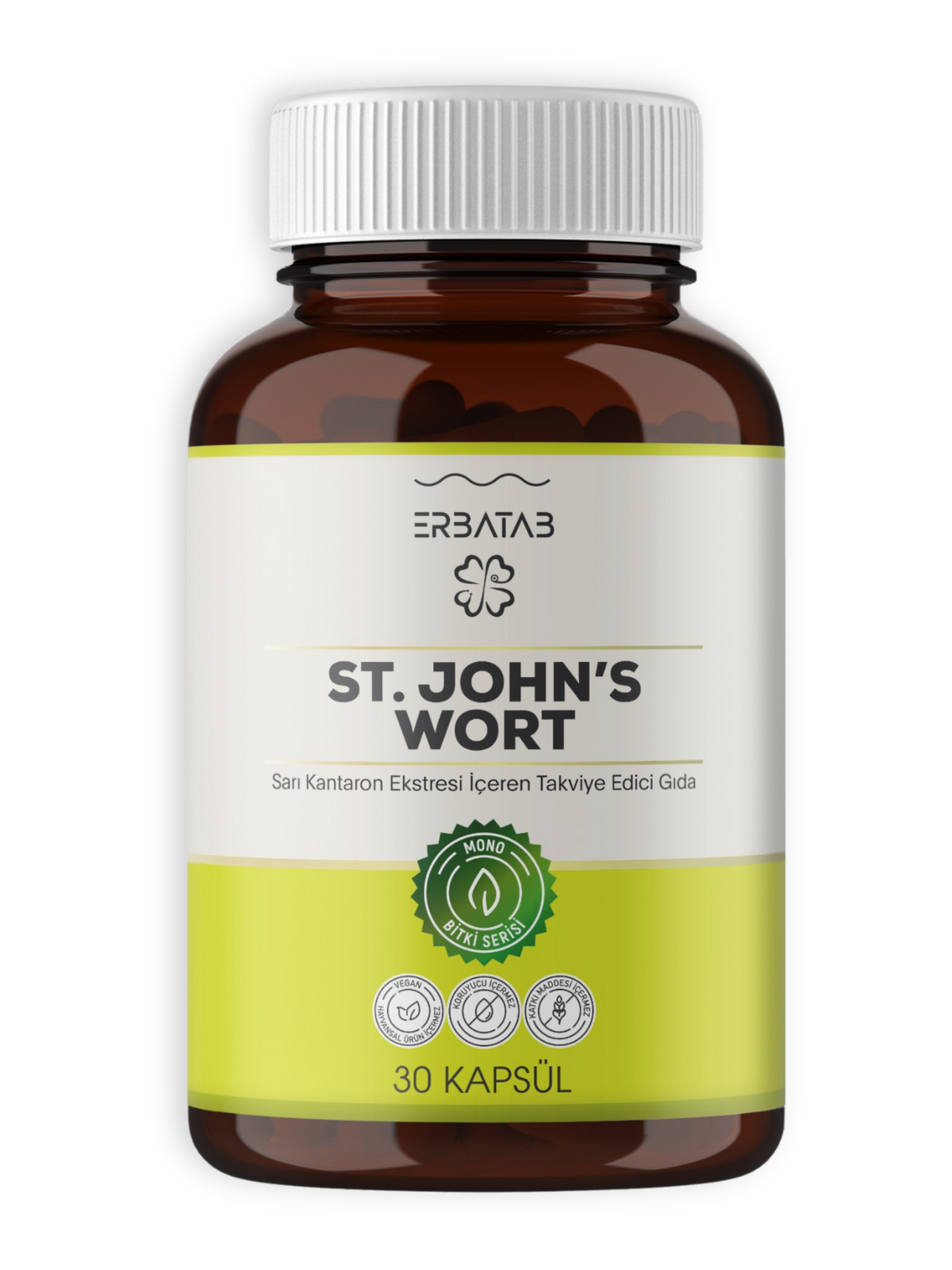 Erbatab Sarı Kantaron Ekstresi ST.John's Wort 30 Kapsül