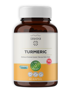Erbatab Zerdeçal Curcumin Turmeric Ekstresi 30 Kapsül Licaps®
