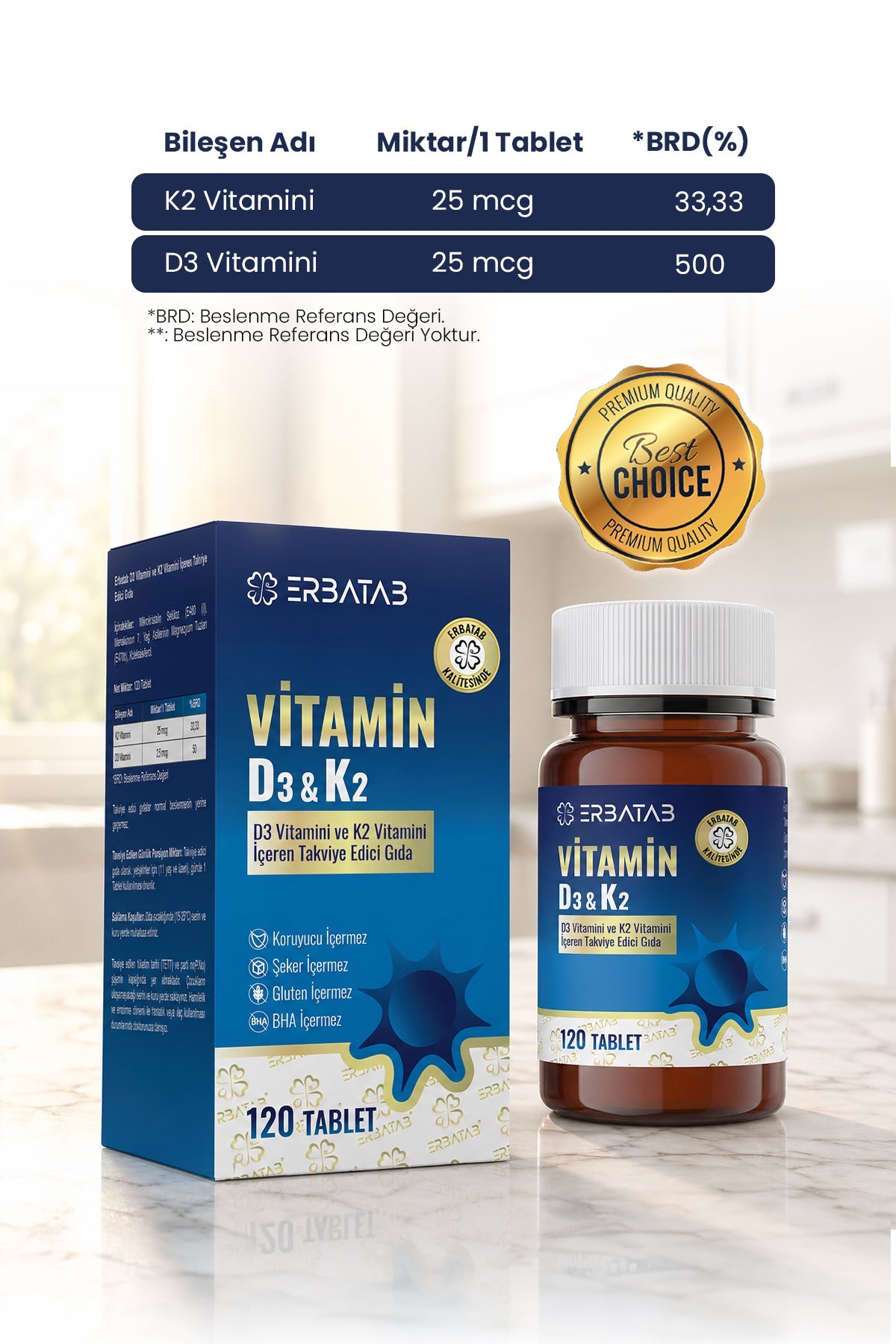 Erbatab Duo Paketi 5 (Omega 3 + D3K2 Tablet) - 3