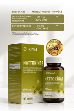 Erbatab Nattokinaz Takviye Edici Gıda – 30 Kapsül - 2
