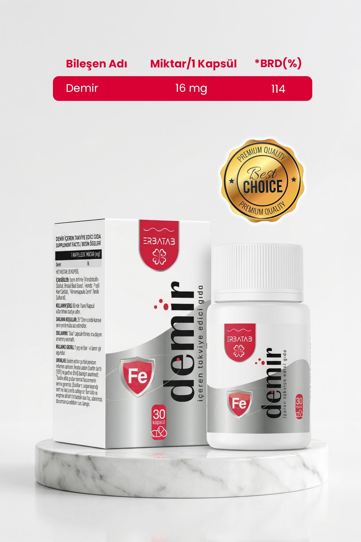Erbatab Duo Paketi 4 (Omega 3 + Demir) - 3