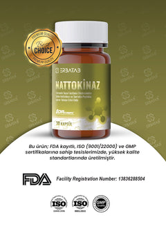 Erbatab Nattokinaz Takviye Edici Gıda – 30 Kapsül - 6