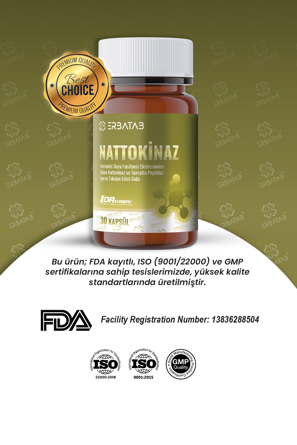 Erbatab Nattokinaz Takviye Edici Gıda – 30 Kapsül - 6