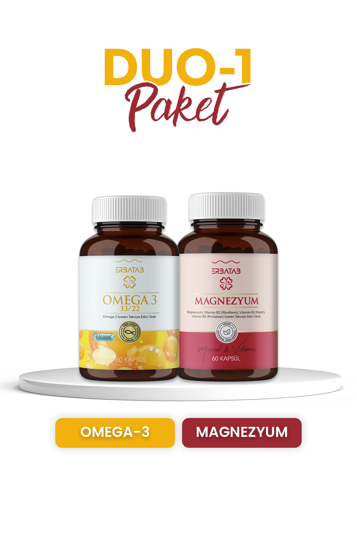 Erbatab Duo Paketi 1 (Omega 3 + Magnezyum)